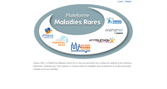 Desktop Screenshot of plateforme-maladiesrares.org